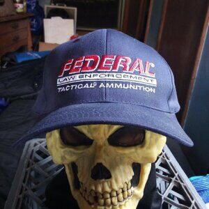 Deadstock Vintage Federal Law Enforcement Tactical Ammunition Snap Hat Cap